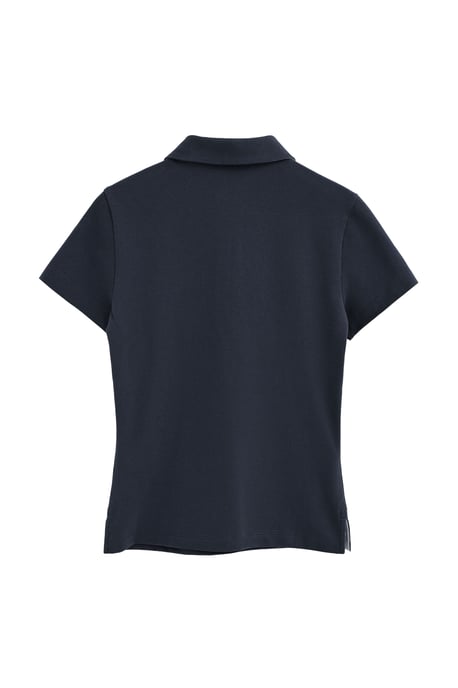 Kurzärmliges Poloshirt in schmaler Passform mit Rigby Go Stickerei marineblau - Image 2