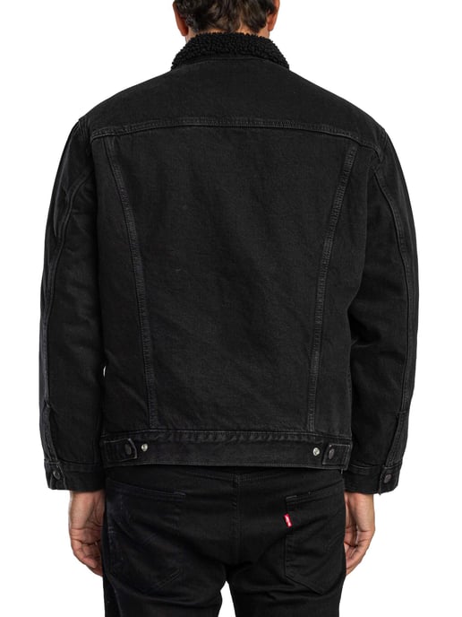 Levi's Sherpa-Jacke Mit Lockerer Passform, Schwarz - Image 3