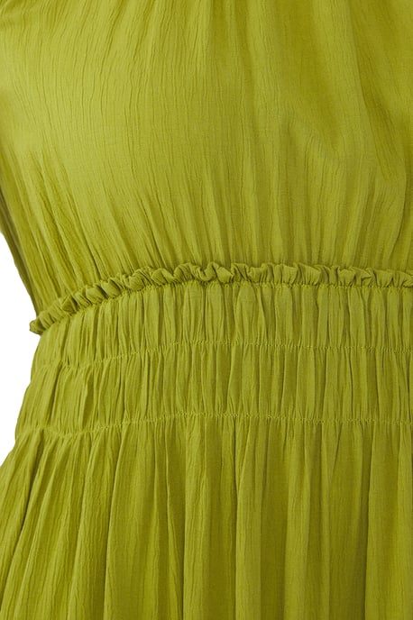 Trendyol Curve Damen Khaki Einfarbig Midi Ärmellos Casual A-Linie Große Größen Kleid - Image 5