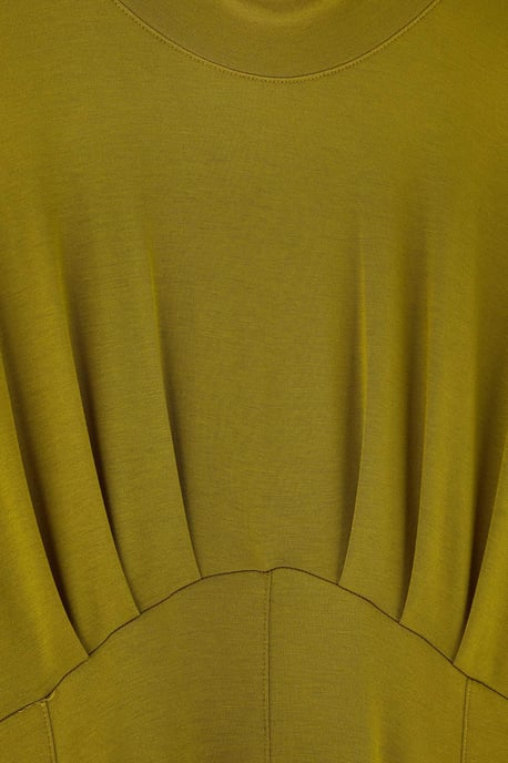 Trendyol Curve Damen Grün Einfarbig Midi Ärmellos Skater Große Größen Kleid - Image 5