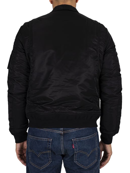 Schott Abnehmbare Bomberjacke, Schwarz - Image 3
