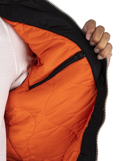 Schott Abnehmbare Bomberjacke, Schwarz - Image 6
