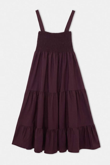 Trendyol Curve Damen Bordeaux Einfarbig Midi Ärmellos Abend / Alltag Skater Große Größen Kleid - Image 5