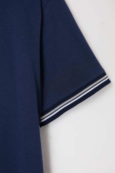 Trendyol Curve Damen Dunkelblau Einfarbig Midi Kurz Casual Gerade Große Größen Kleid - Image 4