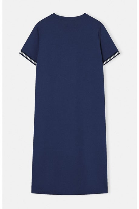 Trendyol Curve Damen Dunkelblau Einfarbig Midi Kurz Casual Gerade Große Größen Kleid - Image 5