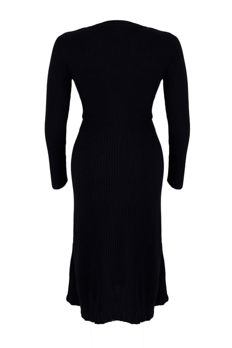 Trendyol Curve Damen Dunkelblau Einfarbig Midi Lang Casual A-Linie Große Größen Kleid - Image 5
