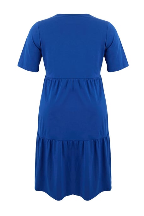 Trendyol Curve Damen Dunkelblau Einfarbig Midi Kurz Casual A-Linie Große Größen Kleid - Image 4