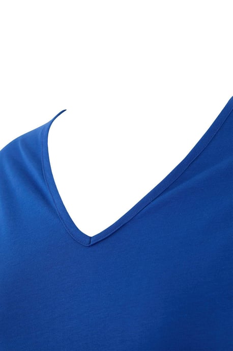 Trendyol Curve Damen Dunkelblau Einfarbig Midi Kurz Casual Gerade Große Größen Kleid - Image 3