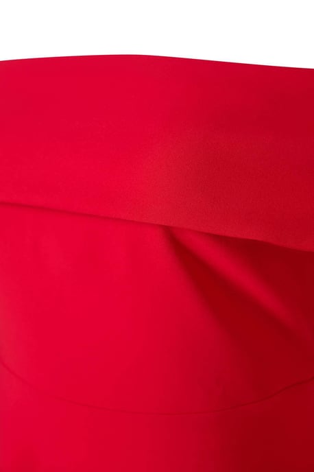 Trendyol Curve Damen Rot Einfarbig Midi Ärmellos Party Skater Große Größen Kleid - Image 4