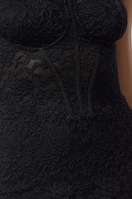 TRENDYOLMİLLA Damen Schwarz Einfarbig Midi Ärmellos Elegant/Abend Bodycon Kleider - Image 4