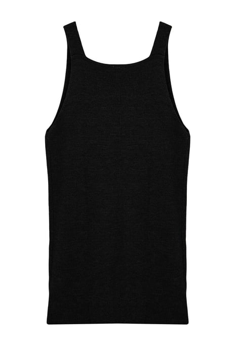 Trendyol Curve Damen Schwarz Einfarbig Midi Ärmellos Casual Gerade Große Größen Kleid - Image 4