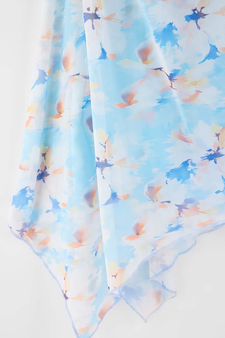 Trendyol Curve Damen Mehrfarbig Geblümt Midi Ärmellos Casual A-Linie Große Größen Kleid - Image 3