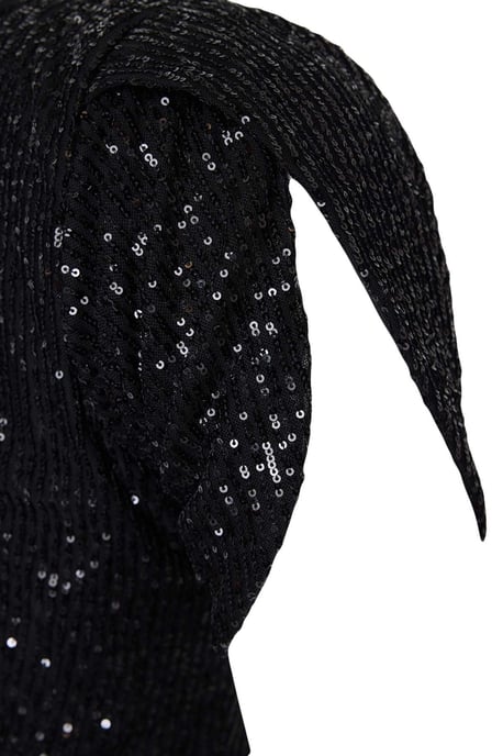 Trendyol Curve Damen Schwarz Einfarbig Midi Kurz Elegant/Abend Bodycon Große Größen Kleid - Image 4
