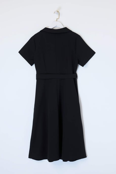 Trendyol Curve Damen Schwarz Einfarbig Midi Kurz Elegant/Abend A-Linie Große Größen Kleid - Image 5