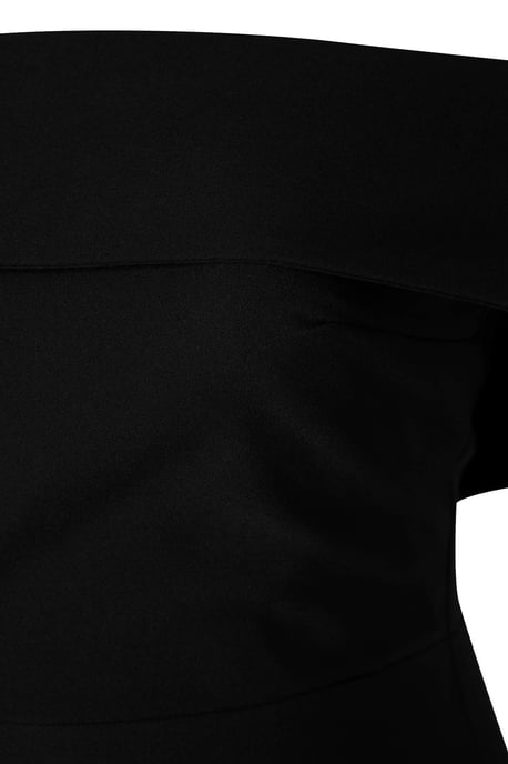 Trendyol Curve Damen Schwarz Einfarbig Midi Ärmellos Party Skater Große Größen Kleid - Image 4
