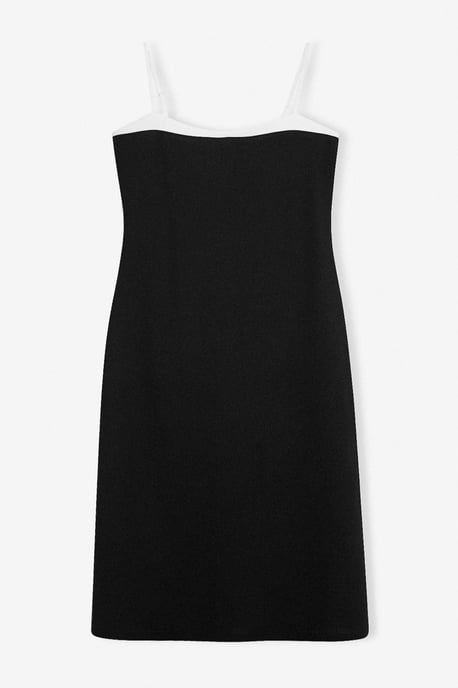 Trendyol Curve Damen Schwarz Einfarbig Midi Ärmellos Casual Bodycon Große Größen Kleid - Image 3