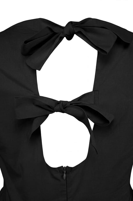 Trendyol Curve Damen Schwarz Einfarbig Midi Ärmellos A-Linie Große Größen Kleid - Image 5