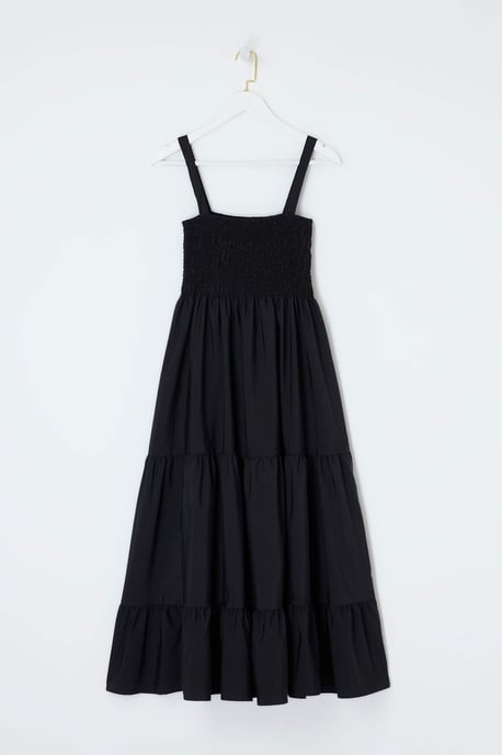 Trendyol Curve Damen Schwarz Einfarbig Midi Ärmellos Abend / Alltag Skater Große Größen Kleid - Image 2