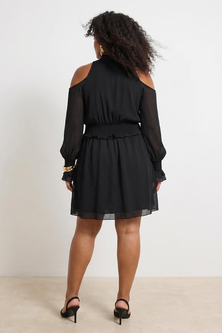 Trendyol Curve Damen Schwarz Animal-Print Midi Lang Abend / Alltag A-Linie Große Größen Kleid - Image 2