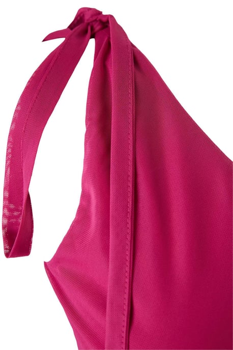 Trendyol Curve Damen Rosa Einfarbig Kurz / Mini Ärmellos Skater Große Größen Kleid - Image 4