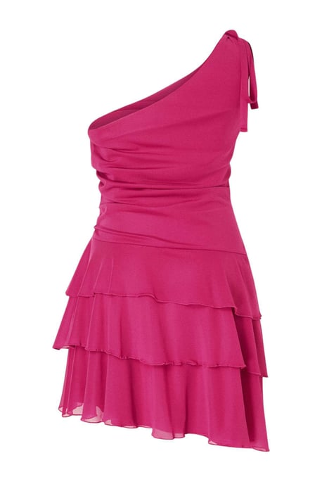 Trendyol Curve Damen Rosa Einfarbig Kurz / Mini Ärmellos Skater Große Größen Kleid - Image 5