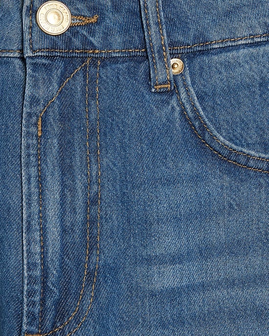 River Island Damen Petite Barrel-Leg-Jeans Blau Soft - Image 2