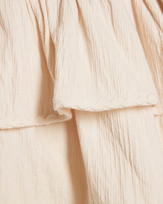 River Island Mädchenkleid Cremefarben Asymmetrisch Häkeblume - Image 3