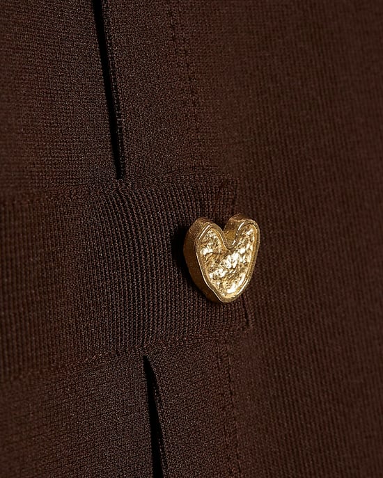 River Island Mädchenkleid Braun mit hochwertigem Plisseesaum - Image 2