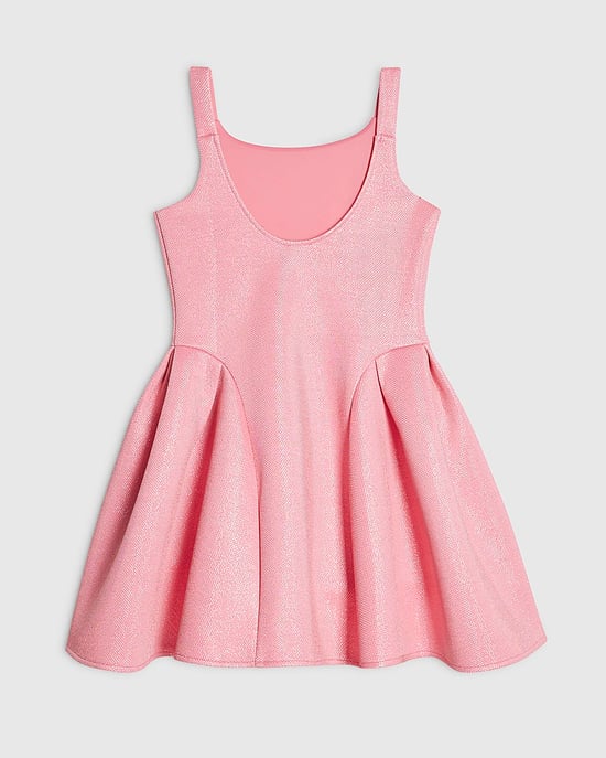 River Island Mädchen Skaterkleid Rosa mit Glitzerschleife Ärmellos - Image 4