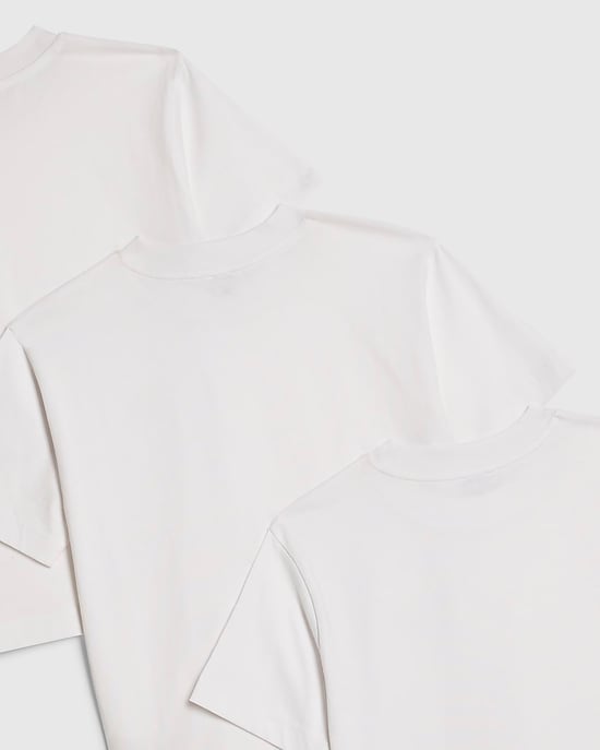 River Island Jungen-T-Shirts Weiß RR 3er-Pack Rundhalsausschnitt - Image 2