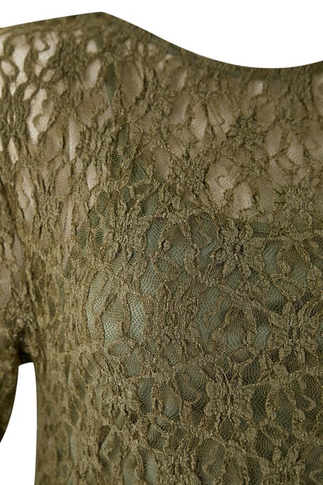 Trendyol Curve Damen Khaki Einfarbig Kurz / Mini Lang Casual A-Linie Große Größen Kleid - Image 5