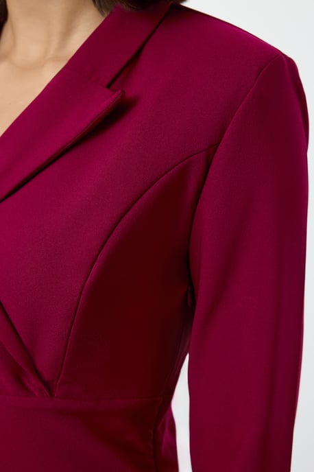 TRENDYOLMİLLA Damen Lila Einfarbig Kurz / Mini Lang Business Blazer Kleid Kleider - Image 3