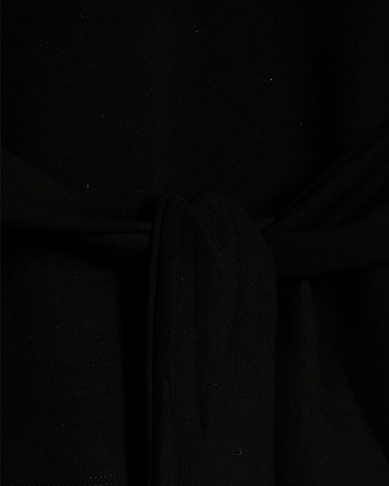 River Island Damenoberteil Petite Schwarz Premium mit Bindefront - Image 2