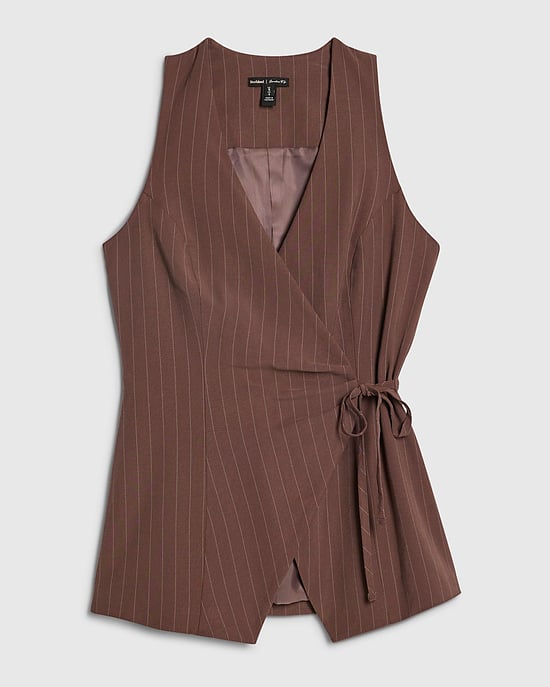 River Island Damenoberteil Braun Gestreift Mit Weicher Bindefront - Image 6