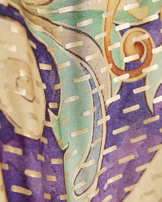 River Island Damenoberteil Blau Asymmetrischer Kachelprint - Image 5