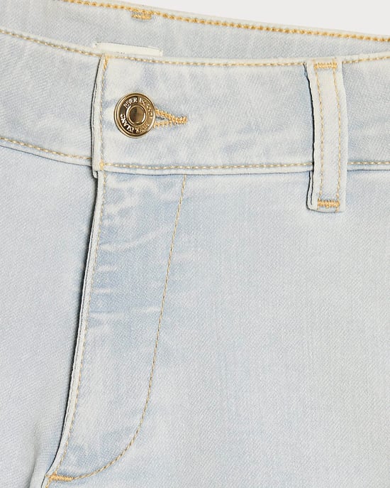 River Island Mädchen-Westen- und Shorts-Set Blue Denim 2-teilig - Image 3