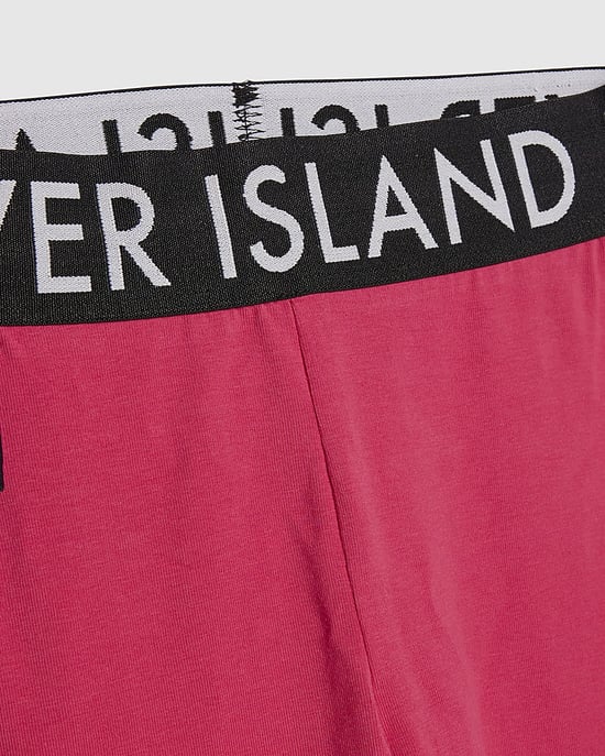 River Island Mädchen T-Shirt- & Leggings-Set Rosa RI-Seitenstreifen 2-teilig - Image 3