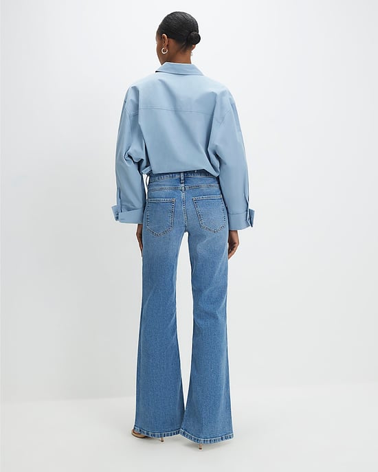 River Island Damen Schlagjeans Blau High-Waist Relaxed - Image 3