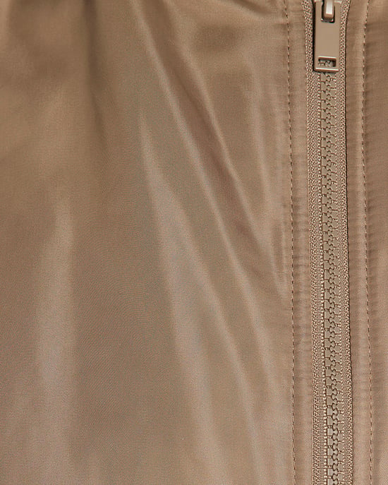 River Island Damen-Bomberjacke Braun Oversized Bubble Saum - Image 3