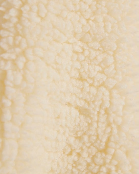 River Island Damen-Sweatshirt Creme Langarm Borg-Detail - Image 5
