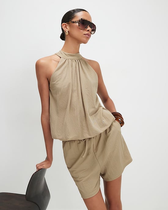 River Island Damen-Shorts Khaki mit Kordelzug - Image 3