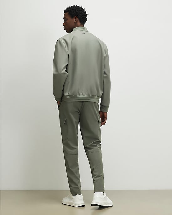 River Island Herren-Cargohose Grün Skinny Fit mit Kordelzug - Image 4