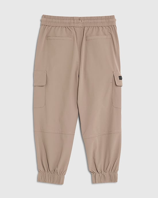 River Island Mini Jungen-Cargohose Beige Reißverschluss Utility-Taschen - Image 4