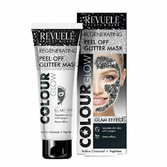 Revuele Regenerating Black Glitter Peel Off Mask - Pack of 2 - Image 1