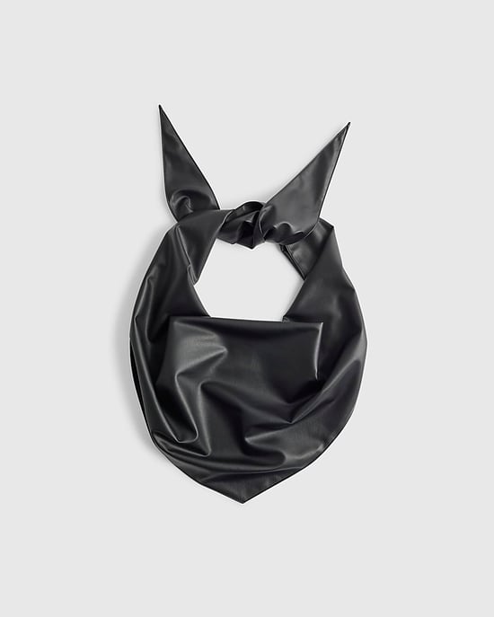 River Island Damenschal Schwarz Kunstleder Vielseitig tragbar - Image 3