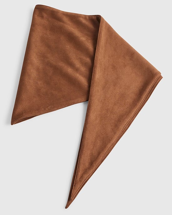 River Island Damenschal Braun Kunstvelours Multi-Wear - Image 3