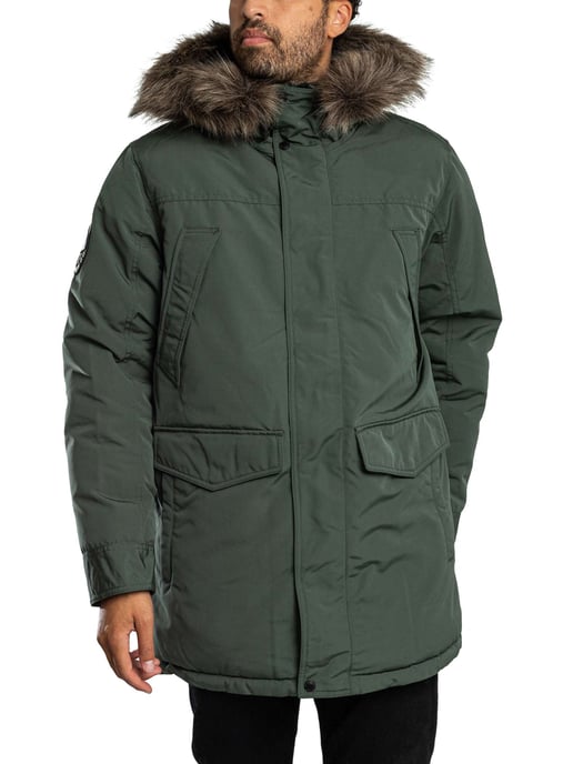 Superdry Everest Kunstpelz-Parkajacke, Grün - Image 2