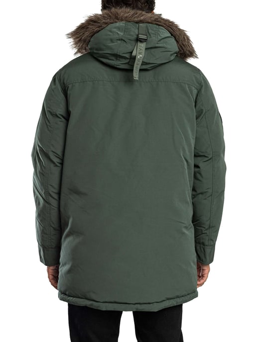 Superdry Everest Kunstpelz-Parkajacke, Grün - Image 3