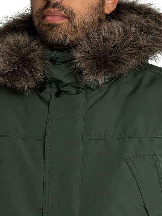 Superdry Everest Kunstpelz-Parkajacke, Grün - Image 5