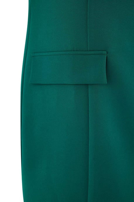 Trendyol Curve Damen Grün Einfarbig Kurz / Mini 3/4-Arm Casual A-Linie Große Größen Kleid - Image 5